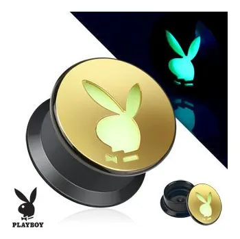 Piercing Šperky4U Akrylátový plug do ucha Playboy - PL01165-10