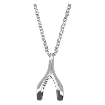 Náhrdelník Šperky4U Ocelový řetízek s přívěškem - rybí kostička pro štěstí - OPD0052