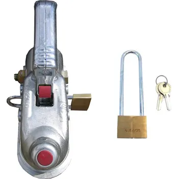 Autoalarm Zámek visací pro kulové spojky klouby AL-KO AK 160,300,350 s dlouhým třmenem