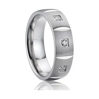 Prsten 7AE AN1026 Dámský snubní prsten se zirkony - velikost 57 - AN1026-D-57