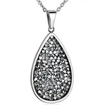 NUBIS® Ocelový náhrdelník s krystaly Crystals from Swarovski®, CRYSTAL CAL - LV5004-CAL