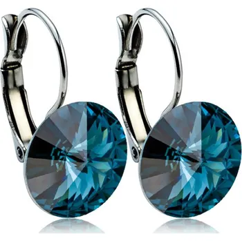 Náušnice Šperky4U Ocelové náušnice - Montana blue - NBSS016