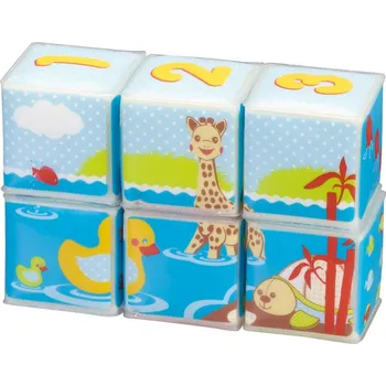 Hračka pro nejmenší Vulli Kostky do vany 6 ks