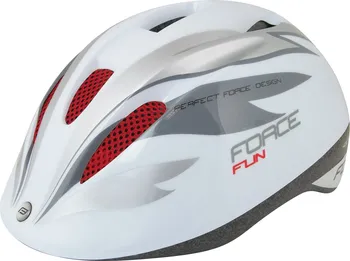 Cyklistická přilba Force Fun Stripes bílá/šedá/červená S