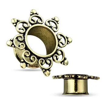 Piercing Šperky4U Antique tunel do ucha s ornamenty - TN01088-05