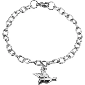 Náramek Šperky4U Dámský ocelový náramek s holubičkou - OPA1338