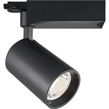 LED lištový reflektor třífázový černý 25W COB 5000K