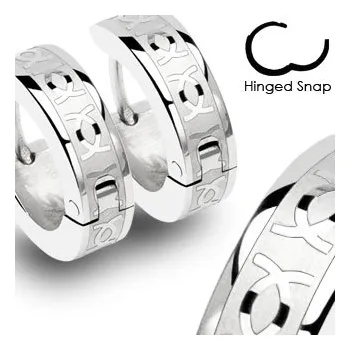 Náušnice Šperky4U Ocelové náušnice - kroužky - OPN1244-ST