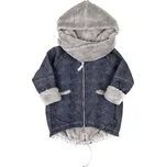 černošedá softshellová bunda s kapucí a šálou