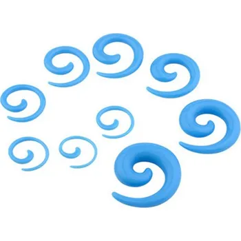 Šperk Šperky4U Roztahovák do ucha - spirála modrá - EP01050-04