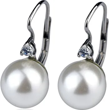Náušnice Šperky4U Stříbrné náušnice - perličky 10 mm - ZB33395