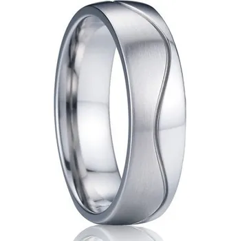 Prsten Šperky4U Pánský ocelový prsten, šíře 6 mm, vel. 62 - velikost 62 - OPR0081-P-62