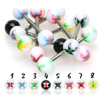 Šperk Šperky4U Piercing do jazyka - PJ01123-08