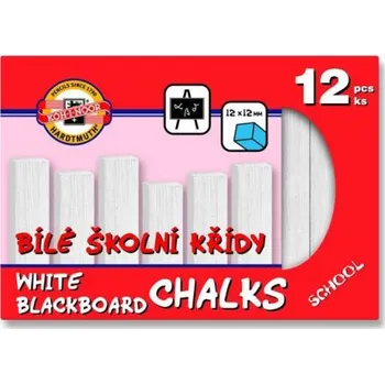 Výtvárné potřeby Křída Koh-i-noor, školní, bílá, 12 ks
