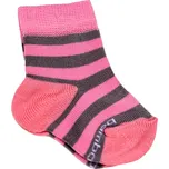růžové pruhované bambusové ponožky Babárek