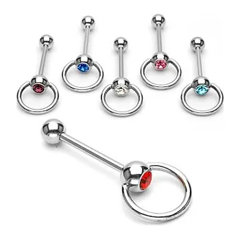 Piercing Šperky4U Piercing do jazyka pohyblivý - PJ01139-Q