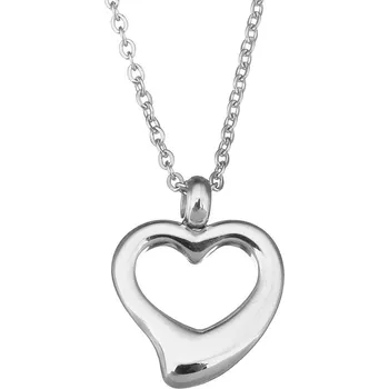 Náhrdelník Šperky4U Ocelový řetízek s přívěškem - srdce - OPD0046