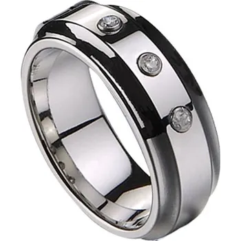 Prsten NUBIS® NWF1004 Dámský snubní prsten se 3mi zirkony - velikost 51 - NWF1004-Zr3-51