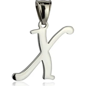 Přívěsek Šperky4U Ocelový přívěšek - písmeno - iniciála X - OPP1383