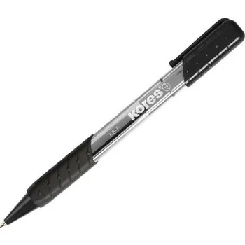 Pero kuličkové Kores K6 Pen, 0,7 mm, černé