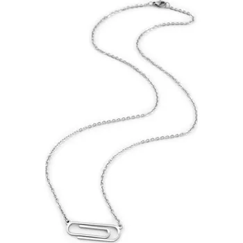 Náhrdelník Šperky4U Ocelový náhrdelník - kancelářská sponka - OPD0132