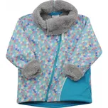 softshellová bunda s ohrnovacím límcem v pastelových barvách