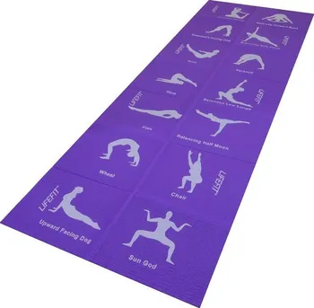 podložka na cvičení Lifefit Yoga Mat Fold skládací 173 x 61 x 0,4 cm fialová