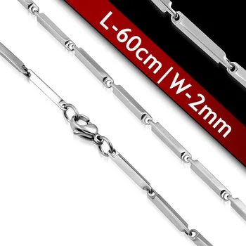 Řetízek Šperky4U Ocelový řetízek, tl. 2 mm, délka 60 cm - OPE1199-020-60