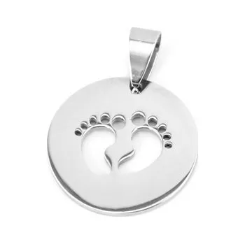 Přívěsek Šperky4U Ocelový přívěšek stopy - DR1166