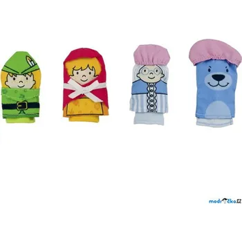 maňásek Prstoví maňásci - Textilní, Karkulka, 4ks (Goki) - Doprodej