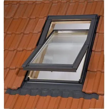 Okno BALIO dřevěné střešní okno s trojsklem a lemováním 78x140 cm