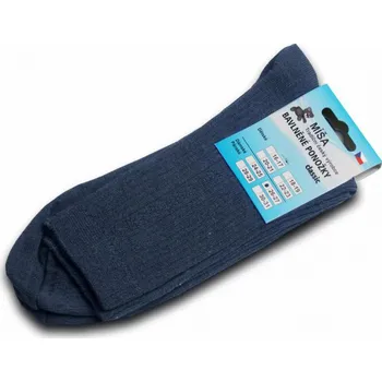 Dámské ponožky Bavlněné ponožky - modrý melír vzor Velikost: 26-27