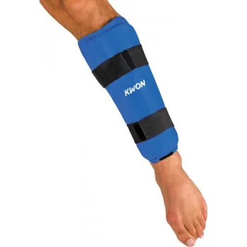 Bojový sport KWON Chránič holeně na karate KWON modrý - velikost: L - Prodloužená možnost vrácení zboží do 60 dní.