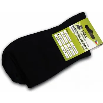 Pánské ponožky Bambusové ponožky - černá Velikost: 28-29