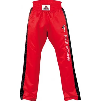 Kimono DANRHO Saténové kalhoty KICKBOXING červené - velikost: 170 - Prodloužená možnost vrácení zboží do 60 dní.