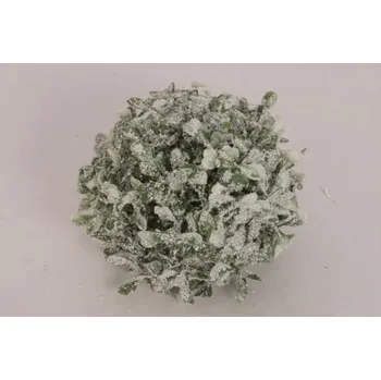Vánoční ozdoba Koule buxus zasněžená 210-0016