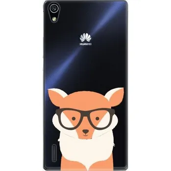 Pouzdro na mobilní telefon iSaprio Orange Fox pro Huawei Ascend P7