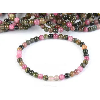 Náramek Turmalín multicolor náramek kuličky 5mm