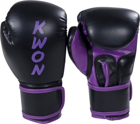 KWON Boxovací rukavice KWON TRAINING černo-fialové - velikost: 8 oz. - Prodloužená možnost vrácení zboží do 60 dní.