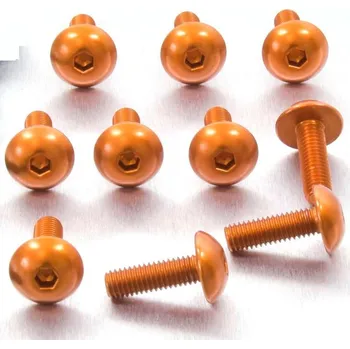 Šroub ProBolts Šroub M5x16 půlkulatá hlava, oranžový