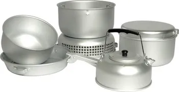 Kempingové nádobí MIL-TEC set na vaření 9-ti dílný s konvičkou