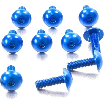 Šroub ProBolts Šroub M5x16 půlkulatá hlava, modrý