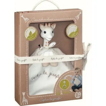 Vulli žirafa Sophie kousací kroužek s mazlíkem So'Pure