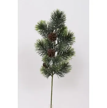 umělá květina Větvička ojíněná borovice 210-0022
