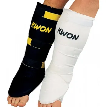 Chránič holeně pro bojový sport KWON Muay Thai chránič holeně a nártu bílý - velikost: M - Prodloužená možnost vrácení zboží do 60 dní.