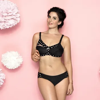 Těhotenská podprsenka Podprsenka kojící Polka Dot 5034 - Anita Barva: černá, Velikost: 75C