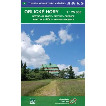 Mapa Orlické hory 1:25000 (podrobná mapa)