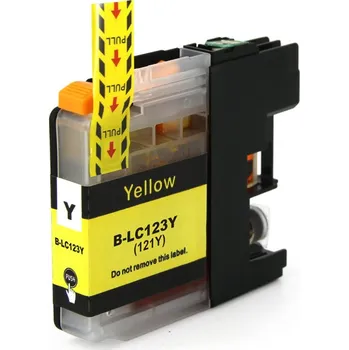 Inkoustová náplň pro Brother MFC J 470 kompatibilní LC-123Y - barva žlutá - yellow