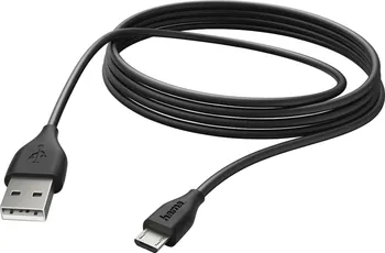 Datový kabel Hama MicroUSB 2.0 3 m černý