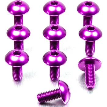 Šroub ProBolts Šroub M5x16 půlkulatá hlava, fialový